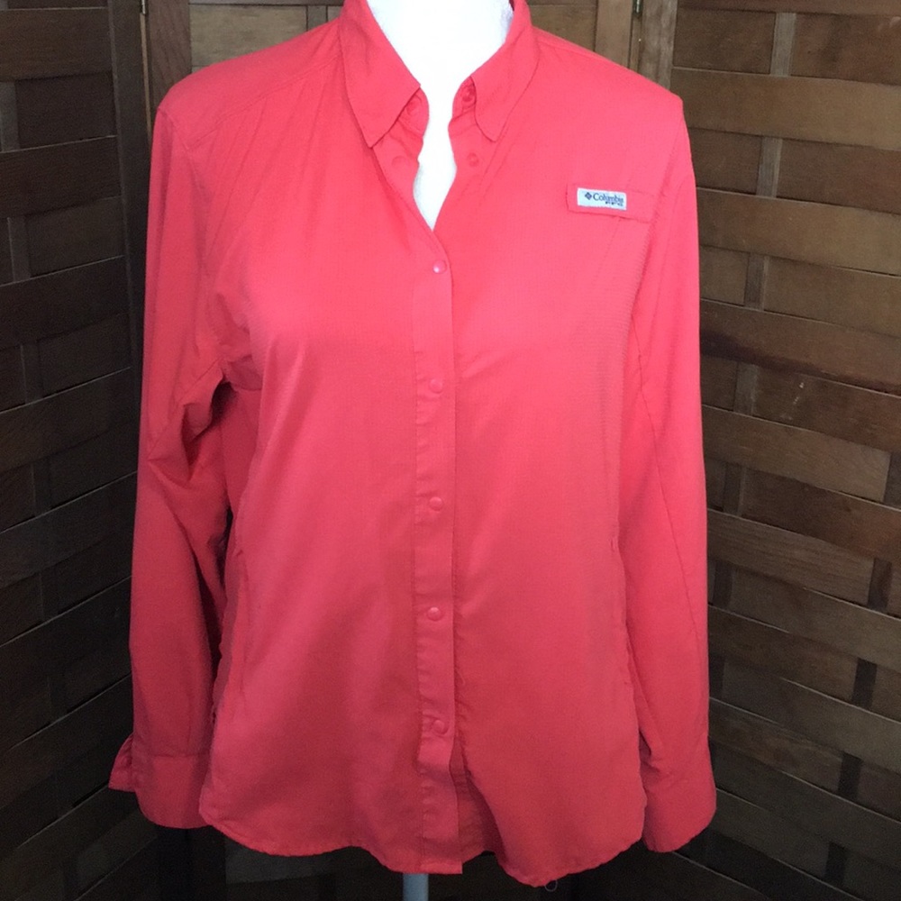 Columbia Omni Shade vented blouse SZ L